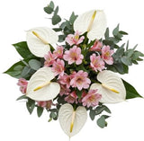Anthurium with Alstroemeria Bouquet - Flowers Box London