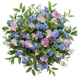 Azure Dream Bouquet of Sweet Pea and Forget Me Not - Flowers Box London