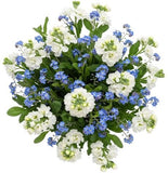 Blue Forget Me Not with Fragrant Stocks Bouquet - Flowers Box London