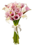 Bouquet Light Pink and White Calla Lily - Flowers Box London