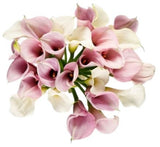 Bouquet Light Pink and White Calla Lily - Flowers Box London
