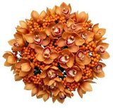 Bouquet of Cymbidium Orchids and Rosehip Berries - Flowers Box London
