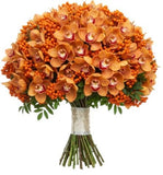 Bouquet of Cymbidium Orchids and Rosehip Berries - Flowers Box London
