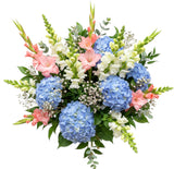 Bouquet of Hydrangea with Snapdragon and Gladioli - Flowers Box London