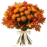 Bouquet of Leucospermum with Oak Leaves - Flowers Box London