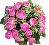 Bouquet of Pink Ranunculus with Pittosporum - Flowers Box London