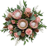 Bouquet of Protea and Pink Roses - Flowers Box London