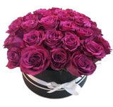 Charm Bluberry Roses Box - Flowers Box London