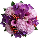 Charming Bouquet of Hydrangea and Calla Lily with Orchids - Flowers Box London