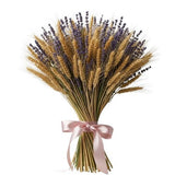 Cute Lavender and Weath Bouquet - Flowers Box London