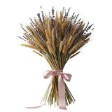 Cute Lavender and Weath Bouquet - Flowers Box London