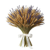 Cute Lavender and Weath Bouquet - Flowers Box London