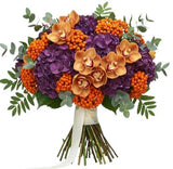 Dusky Elegance with Orchid Bouquet - Flowers Box London