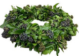 English Ivy Wreath with Berry - Flowers Box London