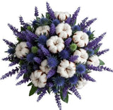 Fields of Lavender and Cotton Bouquet - Flowers Box London