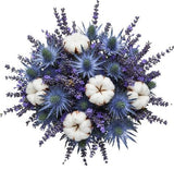Fields of Lavender and Cotton Bouquet - Flowers Box London