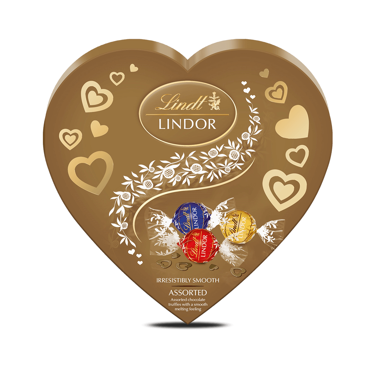 Lindt LINDOR Assorted Chocolate Heart Box 200g