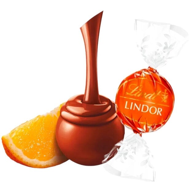 Lindt Lindor Milk Bold Orange Chocolate Truffles 200g by Flowers
