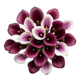 Luxury Bouquet of Purple and Two - Tone Picasso Calla Lily - Flowers Box London