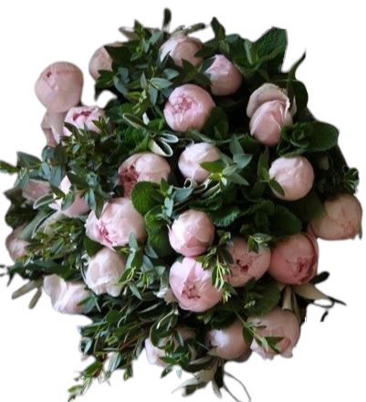 Magnificent Peonies with Greenery Bouquet