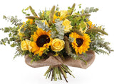 Radiant Yellow & Gold Flowers Bouquet - Flowers Box London