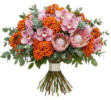 Rowan Glow and Protea Luxury Bouquet - Flowers Box London