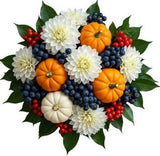 Seasonal Charm Pumpkin Bouquet - Flowers Box London