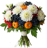 Seasonal Charm Pumpkin Bouquet - Flowers Box London