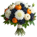 Seasonal Charm Pumpkin Bouquet - Flowers Box London