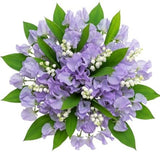 Sweet Pea and Lily of Valley Bouquet - Flowers Box London