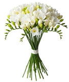White Freesias Bouquet - Flowers Box London