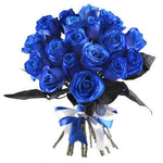blue flower bouquet 20 stems