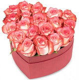 Blush Roses Box - Flowers Box London