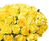 Bright Yellow Roses Box - Flowers Box London