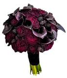 Burgundy Bridal Bouquet - Flowers Box London