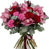 Burgundy Perfection Bouquet - Flowers Box London