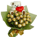 Chocolate with Taddy Bouquet