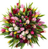 Colored Tulips Bouquet - Flowers Box London