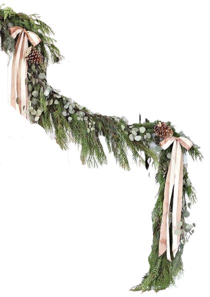 Rustic Conifer and Eucalyptus Natural Garland