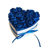 Foam Rose Small Heart Box - Flowers Box London