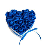 Foam Rose Small Heart Box - Flowers Box London