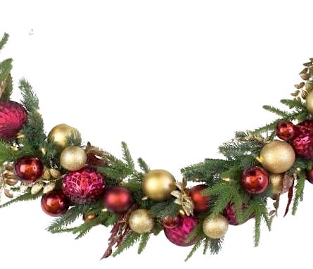 Fresh Garland Gold and Red