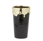 Gold/Black Abajo Vase