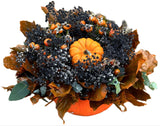 Halloween Black Baby's Breath with Pumpkins - Flowers Box London