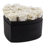 Infinity Roses Heart Box - Rose Head Ø 2cm - Flowers Box London