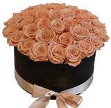 Luxury Cappuccino Roses Box - Flowers Box London