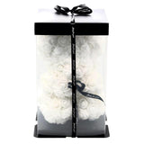 Mini Luxury White Rose Teddy Bear - Flowers Box London