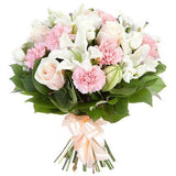 Pink And White Delightful Bouquet - Flowers Box London