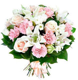 Pink And White Delightful Bouquet - Flowers Box London