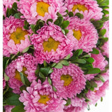 Pink Aster Bouquet - Flowers Box London